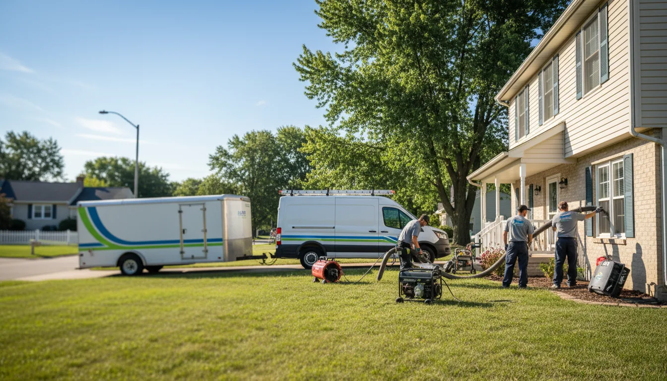 Flooded Basement Restoration And Cleanup With Repair in Heltonville, IN near me